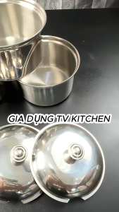Hủ đựng gia vị inox thố gia vị có nắp chất kiệu inox không gỉ đa dạng kích thước tiện dụng cho nhà bếp (TV508)
