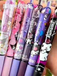 Pen Kartun Kuromi Hello Kitty Warna Comel Tekan Guna Pelajar Pen Dakwat Kering Cepat 0.5mm Sanrio Kuromi Press Pen Ball Pen Student Hello Kitty Black Ink Water Pen INS高颜值漫画风按动中性笔库洛米凯蒂猫学生好用速干头水笔A035