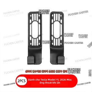 Ốp Bảo Vệ Khe Gió Sau Mới 2026 Cho Tesla Model YL Chất Liệu ABS Phụ Kiện Nội Thất Ô Tô Viền Lưới Điều Hòa