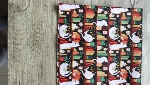 Half Yard Plain 100% Cotton Fabric With Japanese Bookrack Cat Print Handmade DIY Garment Dress Sewing Tissue CR-1360