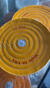 3"/4"/5"/6"/7"/8" Yellow Cotton Lint Cloth Polishing Buffed Head Disc Gold Jewelry Metal Abrasive Tools Buffing Polishing Wheel