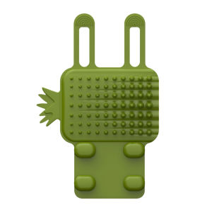 HamshMoc Cat Massage Brush Grooming Brush For Shedding Adjustable Strap Silicone Teeth For Pets