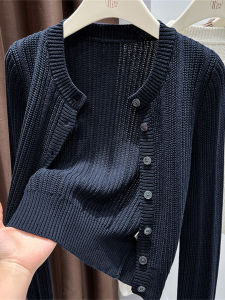 Spring Popular Korean Style Slim Fit Lightweight Knit Cardigan