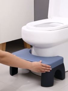 หนา สตูลวางเท้า ป้องกันการบาดเจ็บ เก้าอี้ วางเท้าสำหรับนั่งขับถ่าย ให้ดีในห้องน้ำ