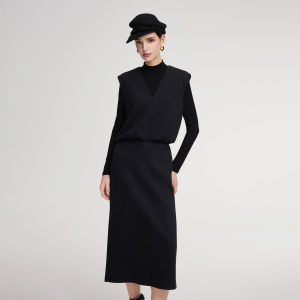 Gloria | Light Mature Elegant Knitted Three Piece Skirt Autumn Set