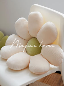 Ins Style Petal Eggplant Sofa Pillow Office Chair Pad Window Seat Headrest Cushion Nordic Style Bedroom Other Filling