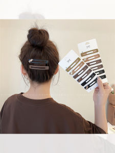 Womens Hair Accessories 2025 New Style One-Row Hair Clips Back of Head BB Clips Side Forehead Bangs Styling Essential