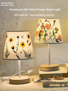 DIY Pressed Flower Night Light