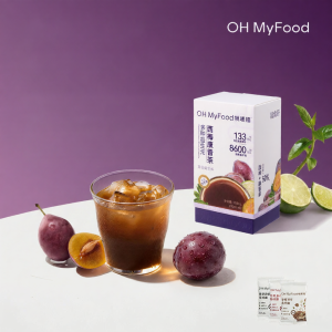 OH MyFood | Digestive Aid Plum Juice Kombucha Original Fermented Liquid