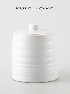 KULE HOME กล่องเก็บวัสดุอ่อนระดับไฮเอนด์ กล่องเก็บฟิล์มสำหรับใช้ในบ้าน กล่องเก็บของสำหรับโต๊ะทำงาน กล่องเก็บของเซรามิก