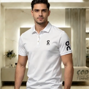 (1-3 days delivery) Mens golf badminton polo shirt mens running sports short sleeved breathable quick drying top