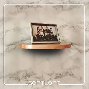 Softloft Chloe Hidden Solid Wood Shelf Storage Wall Mounted Book Multipurpose Rack Hanging Deco Shelves Rak Besi Gantung Hiasan Buku