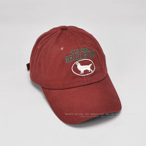 Retro American Letter Doggies นุ่ม เสื้อท่อนบน หมวกเบสบอลสําหรับผู้หญิงสีแดงปีกกว้าง ลำลอง ผ้าฝ้าย หมวก Duckbill สําหรับทุกวัย