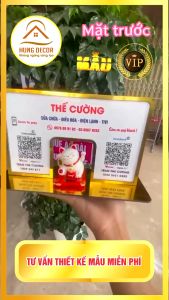 bảng in mã qr tài khoản ngân hàng bảng quét mã Qr code mèo thần tài vẫy tay mica viền vàng đế vàng 2023