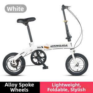 Foldable Lightweight Student Bike Disc Brakes Variable Speeds