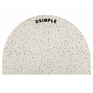 VIKAMA INS Minimalist Semi-circular Bath Mat Absorbent Anti Slip Easy to Clean Bathroom Rug Bathroom Mat Home Decor