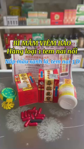 Bì Mẫm Viêm Bảo (BI Ming Yan Bao) Nắp Xanh Tem Nai Phản Quang (Tặng Kèm Viên Đen) Hộp 30 Viên