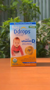 [Nhập khẩu chính ngạch] Baby Ddrops Liquid Vitamin D3 400 IU - Vitamin D3 cho bé (90 giọt)