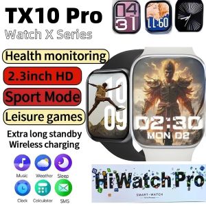 Original TX10 Pro Max S10 HD 2.2 inch Smart Watch Dynamic Island Answer Call Series10 Bluetooth Call  Sport Fitness Tracker Custom Dial Men Women For Android Phone