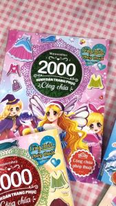 2000 hình dán trang phục công chúa - Công chúa phép thuật (sách bản quyền) tái bản