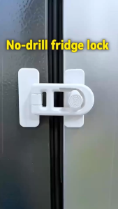 BUY 1 TAKE 2 Anti-Opening Safety Lock Safe And Quick No Drilling Required Easy 3m Adhesive Application Suitable For Refrigerators Cabinets And Drawers Child-Friendly And Multi-Purpose