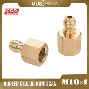 Kupler jantan drat M10 + teflon putih Pompa pcp Minikupler jantan drat dalam Sparepart Pompa Pcp