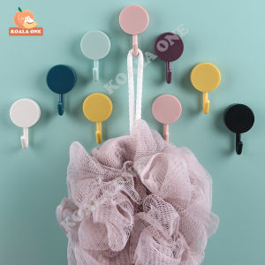 ตะขอติดผนัง ไม่ต้องเจาะ ตะขอแขวนผนัง ตะขอแขวนอเนกประสงค์ ที่เกี่ยว ที่แขวน ขอเกี่ยว ขอแขวน ตะขอ สำหรับตกแต่งบ้าน หลากหลายสี ตะขอสี