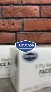 Top Mask 3 Ply Medical Facemask | BFE 99% | 50 pcs per box [Made In Malaysia] Top Glove Face Mask