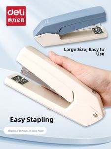 Deli Rotatable Office Large Size Stapler Multi-Functional Spine Stapler Student Stapler Efficient Stapling Business Supplies