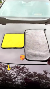 Combo 3 Khăn Lau Xe Microfiber 2 Mặt Siêu Thấm Hút Không Trầy Xước - Khăn Vệ Sinh Ô Tô Cao Cấp Không Xù Lông 30 x 60cm - Khăn Lau Đa Năng Thấm Hút Tốt