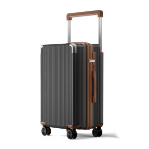 กระเป๋าเดินทางแบบหนังสือเดินทางสำหรับผู้ชายและผู้หญิง ความจุขนาดใหญ่ กระเป๋าเดินทางแบบนิ่ม ปิดด้วยซิป พร้อมล้อ 4 ทิศทาง