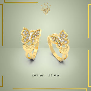 CINCIN EMAS KADAR 300 (6K) & 375 (8K) CINCIN WANITA MODEL KUPU UNIK CANTIK CT 193