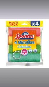 Spontex Collection Sentimental Color Multi Purpose Ultra Fine Cleaning Cloth Kitchen Glass Home
