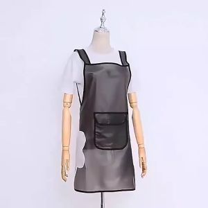 Apron Masak Dapur Anti Air Minyak Plastik Celemek Masak Polos Waterproof