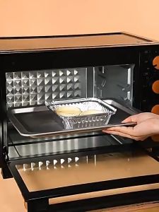 Air Fryer Disposable Aluminium Foil Tin Foil Baking Square Foil Air Fryer Foil Tray