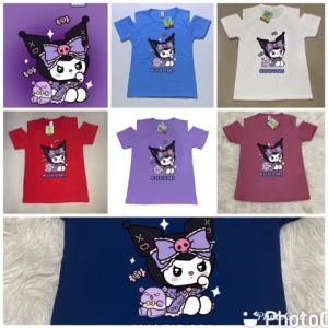 kaos atasan oblong anak perempuan model sabrina kuromi - pakaian baju t-shirt distro sabrina anak cewe sanrio kuromi 1 - 10 thn