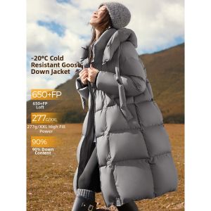 MOHANYIMEI | Long Thermal Down Coat Womens