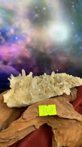 Đá thạch anh flowers tinh thể Clear quartz lấp lánh tự nhiên thiên nhiên chiêu năng lượng mạnh mã 307