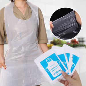 10Pcs Disposable Aprons Independent Clear Art Waterproof for Adults Kids Painting Party Cooking Housework Picnic DIY Craft