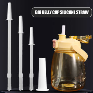 32CM Universal Cup Water Bottle Silicone Transparent Straw Reusable Can Cut Short Soft Straw