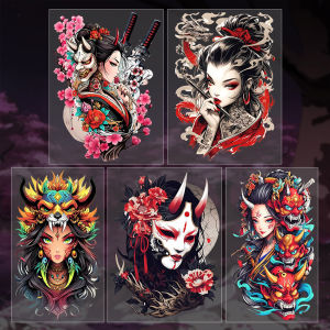 JDM mặt nạ cô gái xinh đẹp nhãn dán chống thấm nước Reflective Art Đề can trang trí cho xe tay ga ô tô xe máy