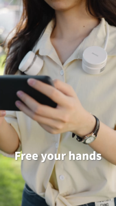 MEEGOO พัดลมคล้องคอ พัดลมพกพา ปรับได้ ระบายความร้อนเร็ว ลมแรง 3 ระดับ เสียงเงียบ แบตเตอรี่ความจุสูง ชาร์จเร็ว