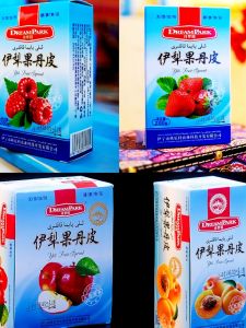 Xinjiang Yili Small Packaged Pure Fruit Snack Strawberry Raspberry Apricot Apple Gourd Fruit Jelly Candy Dream Park Poem Garden