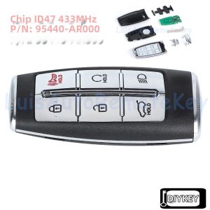 Chìa Khóa Điều Khiển Từ Xa Thông Minh 6/8 Nút 433MHz Chip ID47 Dành Cho GENESIS GV70 GV80 G80 Thay Thế Chìa Khóa Tương Thích Với Nhiều Mẫu Xe