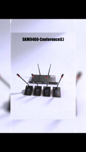 Sennheiser SKM9400 4-Channel Wireless Microphone System for Corporate Events Includes Lavalier Bodypack Gooseneck & Desktop Mics