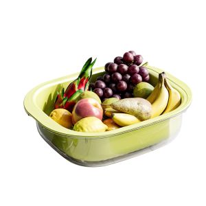 MEIZHUFU | Double Layer Filtering Wash Basket