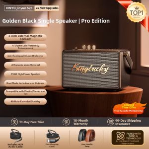 kinyo | Bluetooth Speaker with Microphone Integrated for Karaoke Home and Outdoor Use