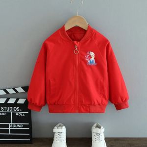 พร้อมส่ง โค้ทเด็ก ซิป แจ็คเก็ตเด็ก โพลีเอสเตอร์ โค้ทเด็กหญิง6-10ปี ชุดฤดูใบไม้ร่วง