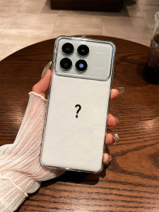 Simple Question Mark Redmi Phone Case Transparent Protective Cover for K90 K80Pro K70 K60 Turbo4 Note15 Customizable Soft Silicone