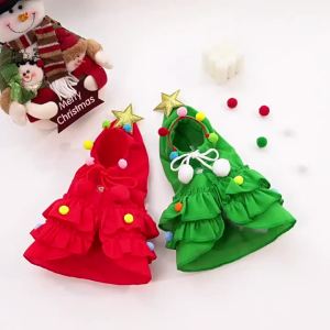 1× S/M/L Christmas Pet Dress Up Cape Polyester Material Lightweight Comfortable Cute for Dogs Cats Autumn Winter Holiday Costume